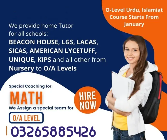 Home Tutors and Home Tuition in Garden Town Lahore Best Male Female-Home Tutors in Garden Town Lahore